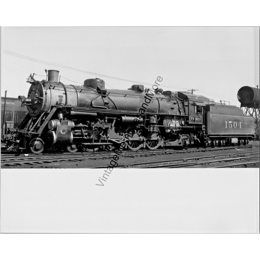 VTG 1937 Frisco SLSF 1504 Steam Locomotive St. Louis, MO 8 X 10 Real Photo T1-46